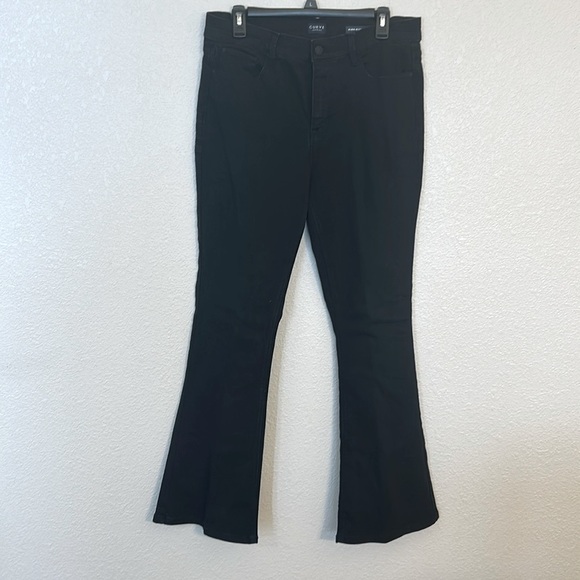 Women’s black high rise flare jeans size 10. - Picture 1 of 8